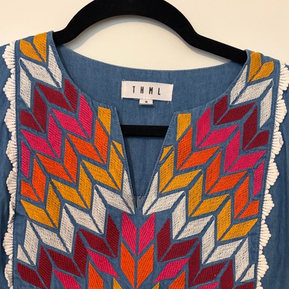 THML Multicolor Embroidered Top - Picture 2 of 3